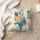 オウム枕 クッション (ブランケット)