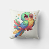 オウム枕 クッション (正面)