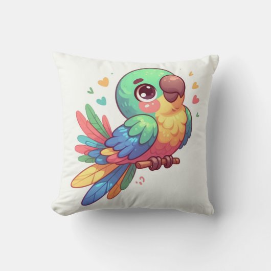 オウム枕 クッション (正面)