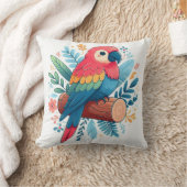 オウム枕 クッション (ブランケット)