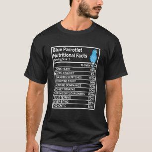 オウム栄養事実青のオウム Tシャツ