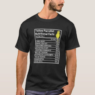 オウム栄養事実黄色のオウム Tシャツ