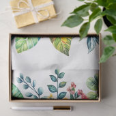 オウム植物水彩画 薄葉紙 (ギフト)