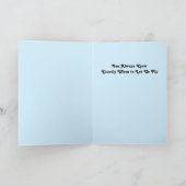 オウム母の日の折り返しグリーティングカード カード (内部)