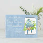 オウム熱帯自然結婚式の招待 招待状 (スタンド正面)