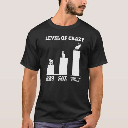 オウム熱狂するオウムのレベル Tシャツ (正面)
