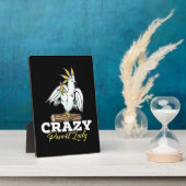 オウム熱狂するレディ フォトプラーク (側面)