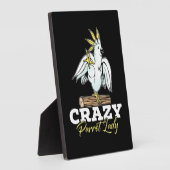 オウム熱狂するレディ フォトプラーク (側面)