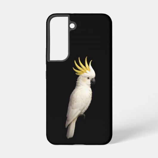オウム目オカメインコ属ブラック4ルクセGalaxy S22ケース、タイハクオウム Samsung Galaxyケース (裏面)