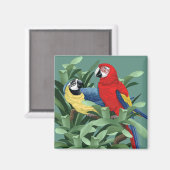 オウム磁石 マグネット (正面/裏面)