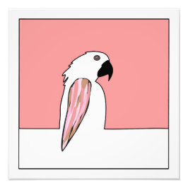 オウム線スケッチ フォトプリント           