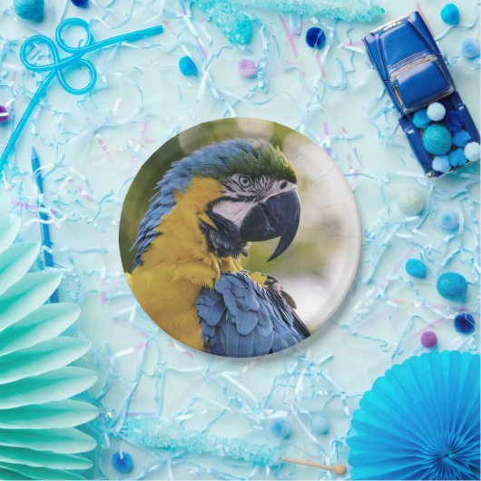 オウム縦断ポートレート写真 ペーパープレート (パーティー)