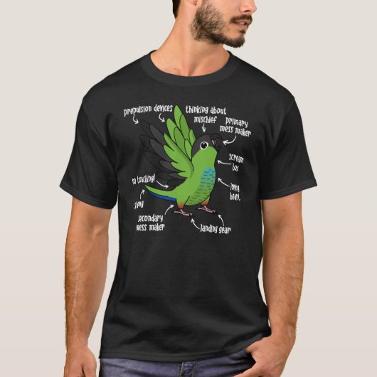 オウム解剖学Iナンデーコンア Tシャツ (正面)