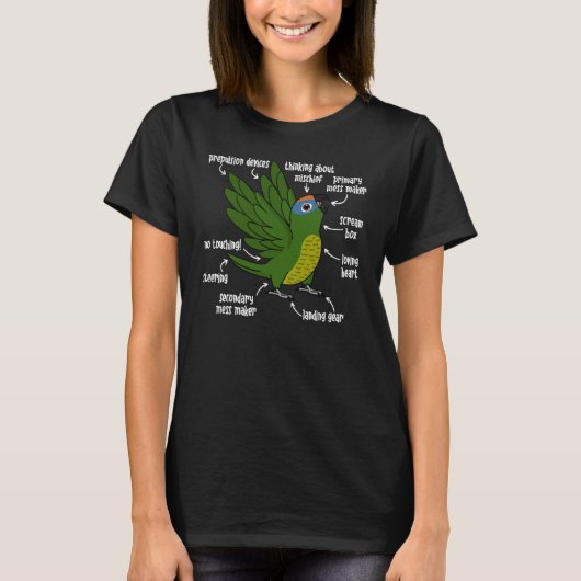 オウム解剖学I桃の葉の前触れ Tシャツ (正面)