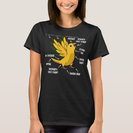 オウム解剖学I黄金 Tシャツ (正面)
