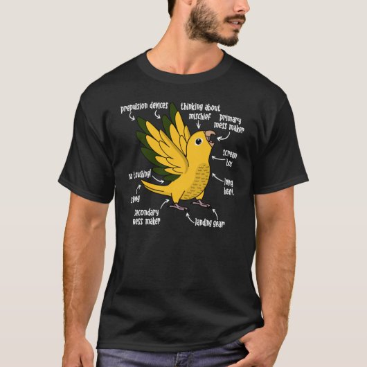 オウム解剖学I黄金 Tシャツ (正面)