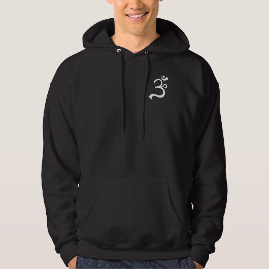 オウム記号のZIPフード付きスウェットシャツ パーカ (正面)
