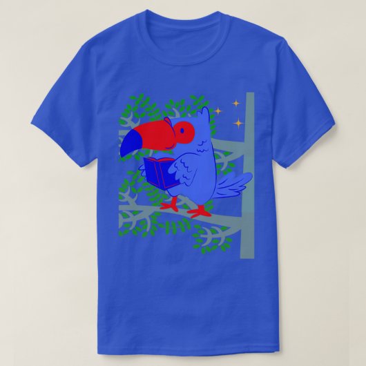 オウム読のインコのオウム Tシャツ (デザイン正面)