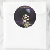 オウム賛美ステッカー ラウンドシール (バッグ)