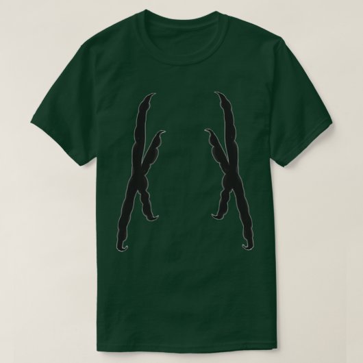 オウム足形状 Tシャツ (デザイン正面)