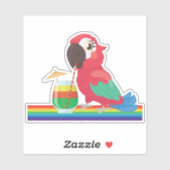 オウム頭ジミーバフェット シール (シート)