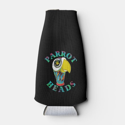 オウム頭ファンおもしろいイン太陽デザイン ボトルクーラー (正面)