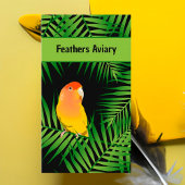 オウム飼育鳥アヴィアリ明るいロベバードはっきりした 名刺