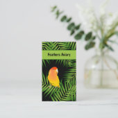 オウム飼育鳥アヴィアリ明るいロベバードはっきりした 名刺 (スタンド正面)