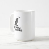 オウム騒音機 おもしろいペットオーナーデザイン コーヒーマグカップ (正面左)