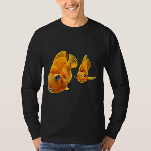 オウム魚のヒクリッドのペア水槽の魚 Tシャツ (正面)