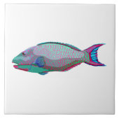 オウム魚 タイル (正面)