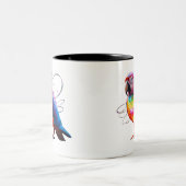 オウム鮮やかウ ツートーンマグカップ (中央)