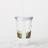 オウム鳥の名前 アクリルタンブラー (左)