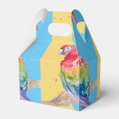 オウム鳥の子供少年のお誕生日ケーキお願いボックス フェイバーボックス (裏面サイド)