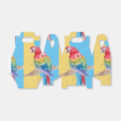 オウム鳥の子供少年のお誕生日ケーキお願いボックス フェイバーボックス (折り畳みなし)