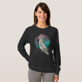 オウム鳥ウォッチングレトロVaporwave 90s Cockatoo Tシャツ (正面フル)