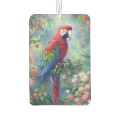 オウム鳥ジャングルフローラ感絵画感主義 カーエアーフレッシュナー (裏面)