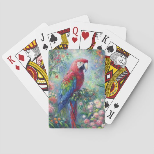 オウム鳥ジャングルフローラ感絵画感主義 トランプ (裏面)