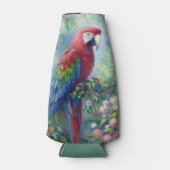 オウム鳥ジャングルフローラ感絵画感主義 ボトルクーラー (正面)
