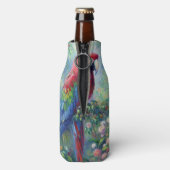 オウム鳥ジャングルフローラ感絵画感主義 ボトルクーラー (ボトル裏面)