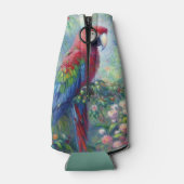 オウム鳥ジャングルフローラ感絵画感主義 ボトルクーラー (裏面)