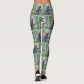 オウム鳥ジャングルフローラ感絵画感主義 レギンス (裏面)