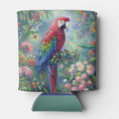 オウム鳥ジャングルフローラ感絵画感主義 缶クーラー (裏面)