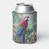 オウム鳥ジャングルフローラ感絵画感主義 缶クーラー (缶裏面)