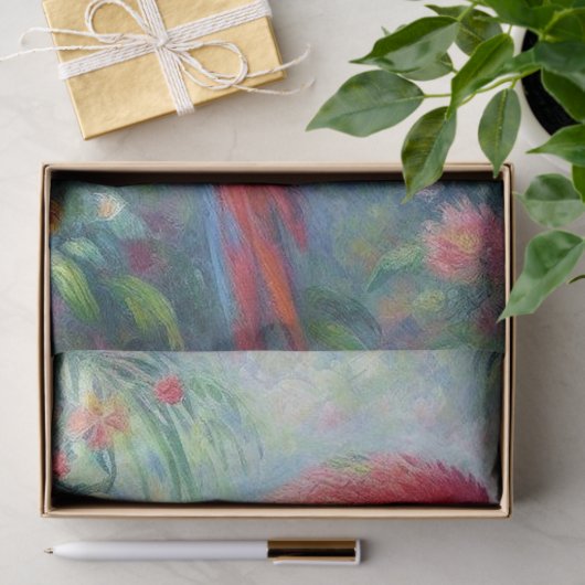 オウム鳥ジャングルフローラ感絵画感主義 薄葉紙 (ギフト)