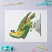 オウム鳥ヴィンテージ美術 薄葉紙 (クラフト)