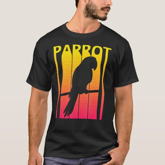 オウム鳥獣レトロ Tシャツ (正面)