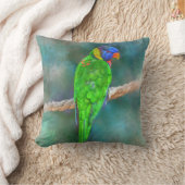 オウム鳥80 クッション (ブランケット)