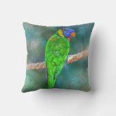 オウム鳥80 クッション (裏面)