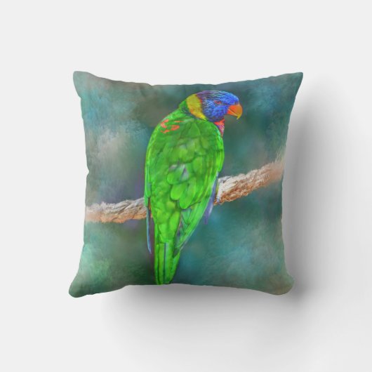 オウム鳥80 クッション (裏面)